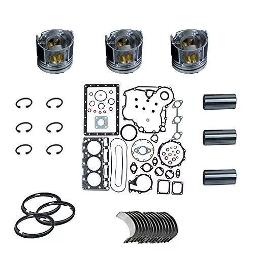 Gasket Set+Piston+Ring+Bearings+Washer for Mitsubishi S3Q2 Engine Caterpillar